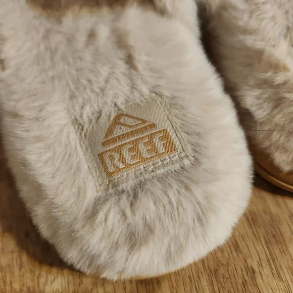 Reef Women’s Size M (6.5) Cozy Slipper Vintage Pink Faux-Fur Comfort House Shoe - Picture 5 of 7